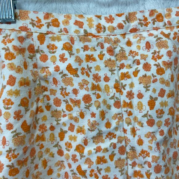 Vintage floral Peddle Pushers 100% Cotton 1960's - Picture 2 of 5